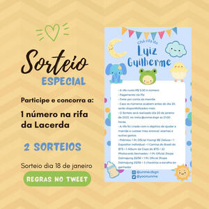 Chá de rifa Luiz Guilherme